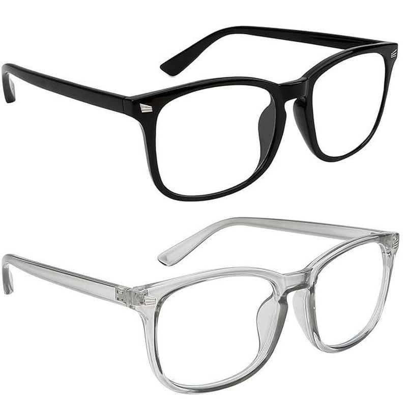 Fashion Computer Gaming Glasses,Square Fashion ,Party,Tv Glasses,Lightweight Frame Eyewear,Men/Women，Clear Gaming Glasses,Daily Use