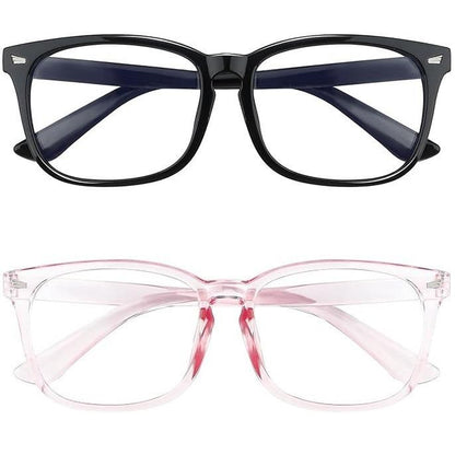 Fashion Computer Gaming Glasses,Square Fashion ,Party,Tv Glasses,Lightweight Frame Eyewear,Men/Women，Clear Gaming Glasses,Daily Use