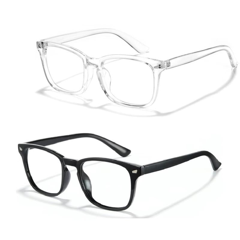 Fashion Computer Gaming Glasses,Square Fashion ,Party,Tv Glasses,Lightweight Frame Eyewear,Men/Women，Clear Gaming Glasses,Daily Use