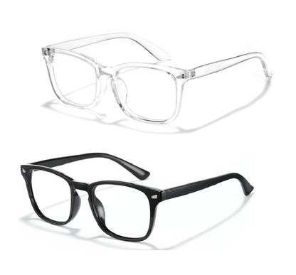 Fashion Computer Gaming Glasses,Square Fashion ,Party,Tv Glasses,Lightweight Frame Eyewear,Men/Women，Clear Gaming Glasses,Daily Use